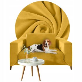    Prevleka za sedežno garnituro (kavč) Pohištvo OdNowa rumena