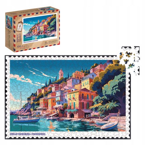  Lesena sestavljanka Milliwood - Hello Traveler - Portofino 51x34 - 500 kosov.