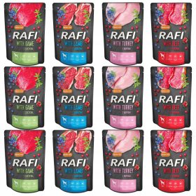  RAFI Mokra pasja hrana Dolina Noteci mešanica okusov 12 x 300g