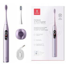   Očistite X Pro Digitalna sonična zobna ščetka v vijolični barvi