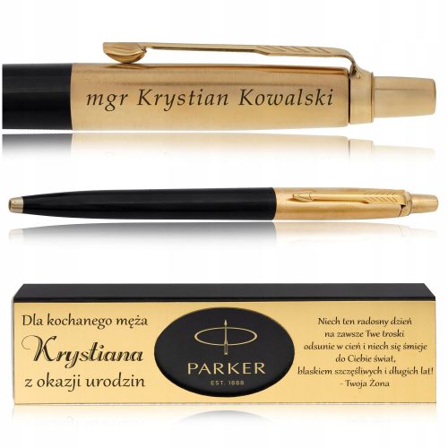 Elegantni zlati Parker Jotter kemični svinčnik s posvetilno darilno škatlo