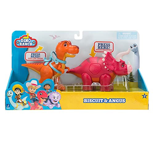 Dino Ranch Dvojni Dino Set Figuric Biskvit in Angus