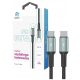 USB-C - USB-C kabel Korgy CCB12 60W 1,2m črna najlonska pletenica dioda