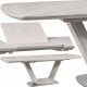 Eleganten raztegljiv jedilniški miza Armani Ceramic siva 160-220 cm