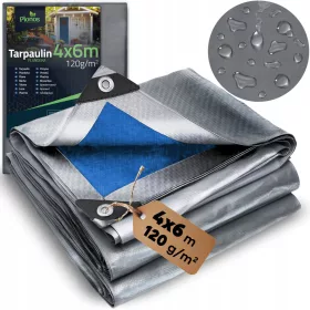   Visokokakovostna HDPE Plandeka 400x600 cm, 120g/m2, Odporna na Vreme