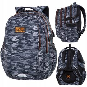   CoolPack Factor Military Grey 29L šolski nahrbtnik za fante 4.-6. razreda