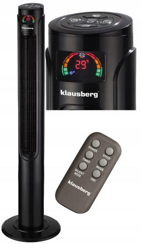 VELIKI VENTILATOR KOLUMNAST 120 cm z DALJINSKIM PILOTOM in LED ZASLONOM ZA TEMPERATURO