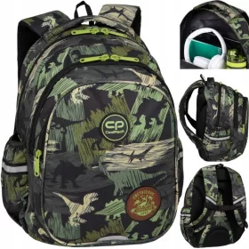   CoolPack Jerry Adventure Park Dino šolski nahrbtnik za dečke 1.-3. letnik - 2 predala, organizator, prsni pas