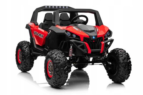 Buggy UTV XMX-603B PREMIUM 4×4 z 400W motorji 24V 9Ah RDEČ + GRATIS lok