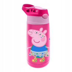   PEPPA PRAŠIČKA SUPER STEKLENICA 400 ML ZA TOPLE IN HLADNE NAPITKE