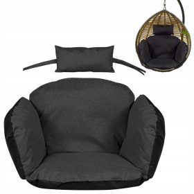   Blazina za visečo gnezdo Stork's Nest Cocoon Swing Chair Black 113 x 112 x 10 cm