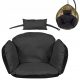 Blazina za visečo gnezdo Stork's Nest Cocoon Swing Chair Black 113 x 112 x 10 cm