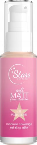 STARS FROM THE STARS SOFT MATT FOUNDATION Matirajoči puder 01 PORCELAIN