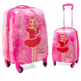   OTROŠKI POTOVALNI KOVČEK RGL OTROŠKA PRTLJAGA VZORCI 4 KOLESI RGL ABS