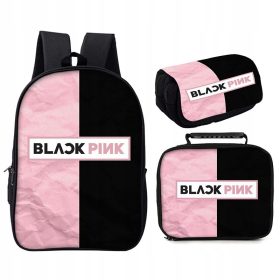   BLACKPINK Premium Šolski Komplet z Nahrbtnikom, Torbo in Etui za Svinčnike