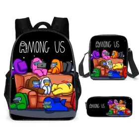   Optimized Name: Večpredalni šolski nahrbtnik, črn, 0 l, Among Us Piórnik Szkolny

Optimized Description: 
Medtem ko iščete popolno šolsko torbo, se prepričajte, da je Among Us Piórnik Szkolny prava iz