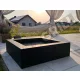 Moderni vrtni kamin QUADRA 80 cm - jeklo - kvadrat