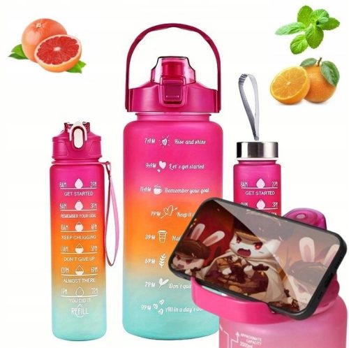 Ecarla Premium Večbarvna Športna Steklenica z Merilno Skodelico 900 ml