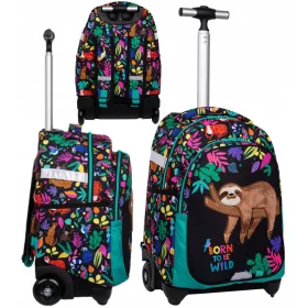   CoolPack PLEČNIK NA KOLESIH Colorino Jack Wildkid Lenivec 3D 26L