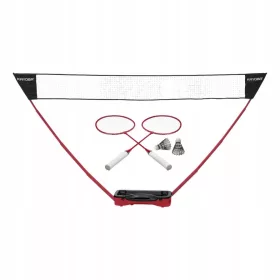 Mreža za badminton s kompletom loparjev Nils ZSB1