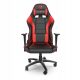  SPC Gear SR300 V2 gaming stol, črno in rdeče eko usnje