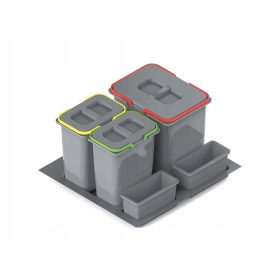   Pametna posoda za smeti za predal Praktiko 60 - 20+2x9l h-40cm