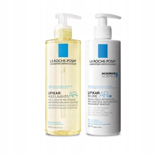La Roche-Posay Lipikar Set za suho kožo: čistilno olje AP + olje + balzam