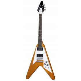   Gibson 70s Flying V Antique Natural električna kitara + etui