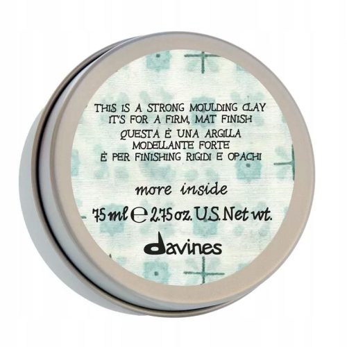 Davines Močna Glinena Glinka za Oblikovanje Močno Utrjevanje 75 ml