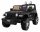 Jeep Wrangler Rubicon na akumulator za otroke, črna + daljinski upravljalnik + radio MP3 LED + EVA kolesa