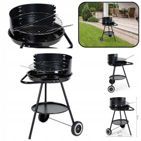  VRTNI ŽAR NA OGLJE OKROGLA NASTAVLJIVA REŠETKA