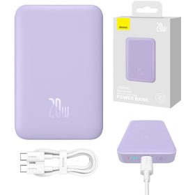 Baseus Magnetna Mini 10000mAh 20W MagSafe (vijolična)