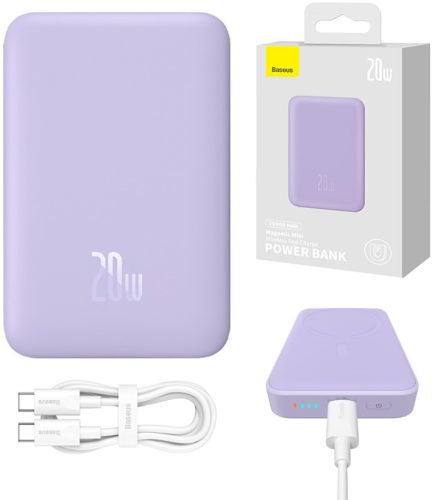 Baseus Magnetna Mini 10000mAh 20W MagSafe (vijolična)