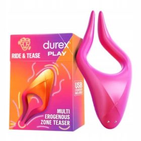   Vibracijski stimulator erogenih con Durex Ride & Tease, USB polnjenje