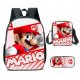 Super Mario Bros ŠOLSKI KOMPLET NAHRBTNIK A4 TORBA ETUI ZA SVINČALNIKE