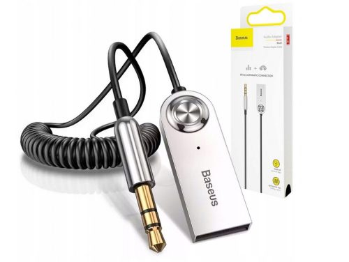  BASEUS BLUETOOTH 5.0 KABEL ZA SPREJEMNIK ZVOKA AVDIO ADAPTER AUX JACK ČRN