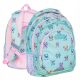 AstraBag večprekatni šolski nahrbtnik za punčke 1-3 razred Shades of pink, Shades of green, Multicolor 20 l