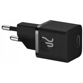 Mini polnilec Baseus GaN5 20W USB-C Hitro Polnjenje Črn