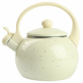   Kremasti indukcijski čajnik Silesia Emalia 2,2 L - primeren za vse vrste štedilnikov, vključno z indukcijskimi. Ta tradicionalni čajnik z gwizdkom ima prostornino 2,2 L, kar je idealno za večje družin