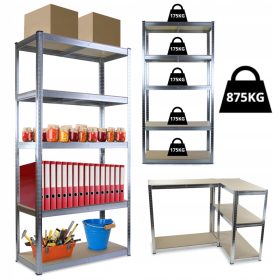 RAZTEGLJIV KOVINSKI REGAL ZA SKLADIŠČENJE 2v1