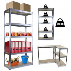 Kovinski regal za skladiščenje 180x90x40 cm 500 kg 5 polic