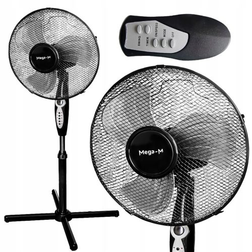 Mega-M talni ventilator Ventilator 40 cm črn