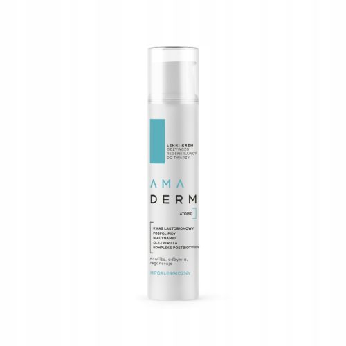 Amaderm Atopic Lahki regenerativni hranilni krem za obraz, 50 ml