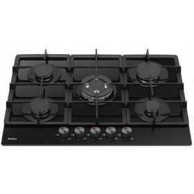    Amica PGCA 7101ApB plinska kuhalna plošča na steklo, 70 cm WOK