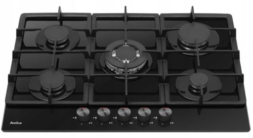  Amica PGCA 7101ApB plinska kuhalna plošča na steklo, 70 cm WOK