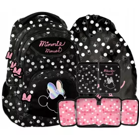   Optimized name: Paso Disney Minnie Mouse School Backpack Set for Girls