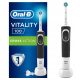 Oral-B Vitality 100 električna zobna ščetka s tehnologijo Braun, črna