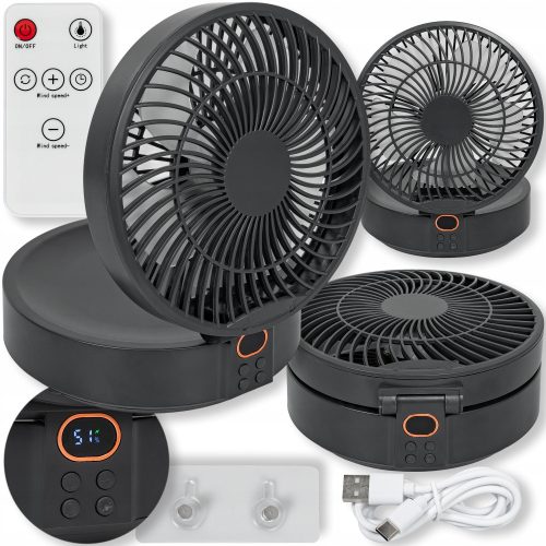 Mini ventilator Heckermann WSK302, črn