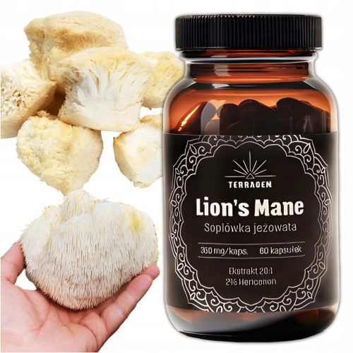 Dodatek za podpora spomina in koncentracije: Lion's Mane, 60 kapsul
