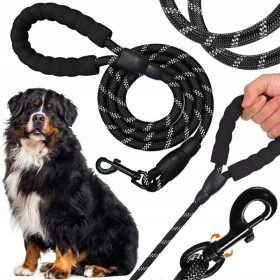    DEBEL POVODEC ZA VELIKEGA PSA ŠOLIRANJE MOČNA VRV ODSEVNA VRV 10 m